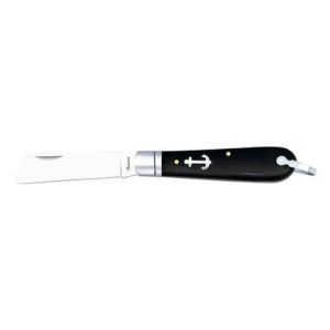 Navaja Marinera con hoja de acero 3Cr13MoV de 7.50 cm y empuñadura de Abs/Negro de 9.90 cm