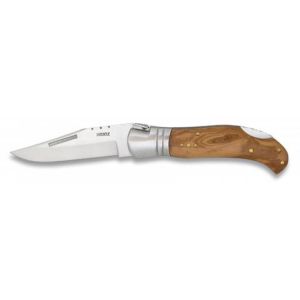 Navaja Laguiole-Caza con hoja de acero 3Cr13Mov de 8.00 cm y empuñadura de Olivo de 10.30 cm