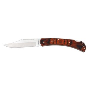 Navaja con hoja de acero 3CR13MOV de 6.00 cm y empuñadura de estamina Roja de 7.80 cm