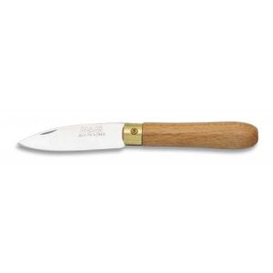 Navaja con hoja de acero 3Cr13Mov de 5.50 cm y empuñadura de Madera de 7.70 cm