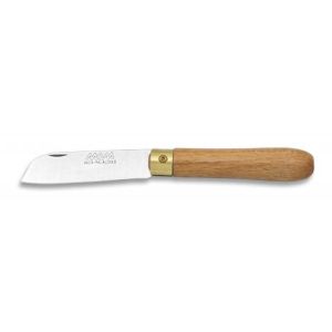 Navaja con hoja de acero 3Cr13Mov de 6.00 cm y empuñadura de Madera de 7.50 cm