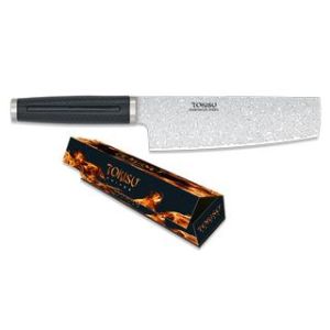Cuchillo NAKIRI TOKISU hoja Damasco, Hoja de 18 cm