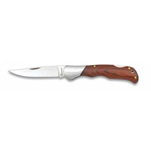 Navaja con hoja de acero 3CR13MOV de 7.80 cm y empuñadura de estamina / Roja de 10.50 cm