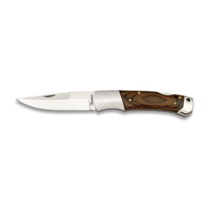Navaja con hoja de acero 3CR13MOV de 8.00 cm y empuñadura de estamina / Roja de 10.40 cm