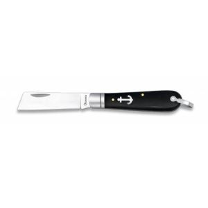 Navaja Marinera con hoja de acero 3CR13MOV de 7.00 cm y empuñadura de ABS / Negro de 9.00 cm