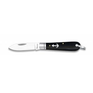 Navaja Marinera con hoja de acero 3CR13MOV de 6.70 cm y empuñadura de ABS / Negro de 9.10 cm