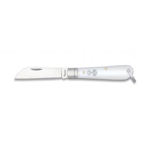 Navaja Marinera con hoja de acero 3CR13MOV de 7.90 cm y empuñadura de ABS / Blanco de 10.00 cm