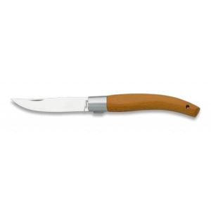 Navaja con hoja de acero 3Cr13Mov de 7.30 cm y empuñadura de Madera de 10.20 cm