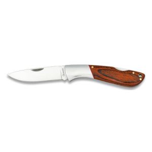 Navaja con hoja de acero 3Cr13Mov de 7.80 cm y empuñadura de estamina/Rojo de 10.50 cm