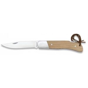 Navaja con hoja de acero Acero Inox 420 de 7.80 cm y empuñadura de Madera de 9.50 cm