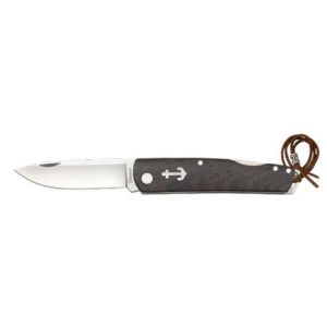Navaja Marinera con hoja de acero 3Cr13Mov de 7.50 cm y empuñadura de Madera roja de 10.30 cm