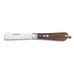 Navaja Marinera con hoja de acero 3Cr13Mov de 7.50 cm y empuñadura de Madera de 10.00 cm