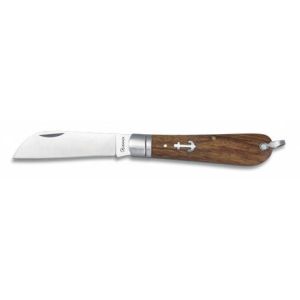 Navaja Marinera con hoja de acero 3Cr13Mov de 8.00 cm y empuñadura de Madera de 10.20 cm
