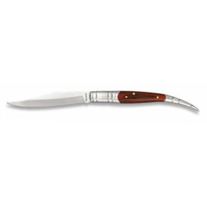 Navaja Serranita con hoja de acero 3Cr13Mov de 7.80 cm y empuñadura de estamina y Acero/Rojo y Acero de 10.40 cm