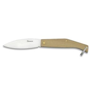 Navaja con hoja de acero 3Cr13Mov de 9.70 cm y empuñadura de Madera de 12.10 cm