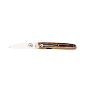 Navaja Salamandra EDC 230602 ARTEMIS con hoja de acero Böhler N690Co de 7 cm y empuñadura de hueso de camello tintado de 9