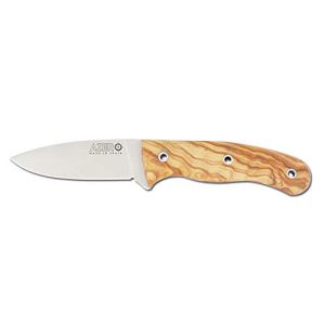 Cuchillo Azero 240011  Empuñadura De Olivo, Acero Acx-380 (1.4116), Hoja De 8,5 Cm 