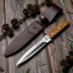 Cuchillo Cudeman 261-L KAINDA hoja de acero MoVa 1.4116 de 16,5 cm y empuñadura de olivo satinado de 11,5 cm