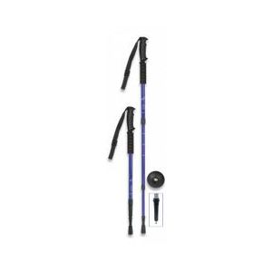 Bastón trekking ALUMINIO 3 tramos Azul