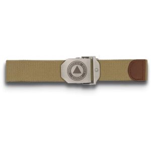 Cinturon Verde Hebilla Metalica Grabado Protección Civil tactico Militar Duradero 130x3,9 cm Ref. 33883TGR4015