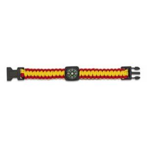 Pulsera paracord Roja/ Amarilla con brúj