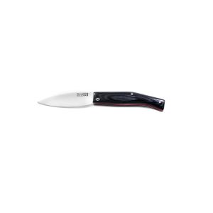 Navaja Pallarès Busa Nº0 de 8 cm con hoja de acero carbono y micarta negra