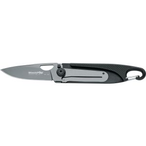Navaja italiana BLACKFOX ZYTEL 80 con hoja de 6 cm de acero 440A y empuñadura de zytel negro de 10,5 cm