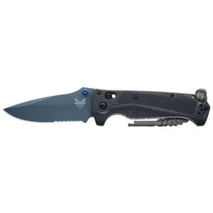 Navaja Benchmade Adira 18060SBT-01 con hoja de acero Acero CPM MagnaCut de 9.9 cm y empuñadura de Grivory (material compuesto) de 13.0 cm