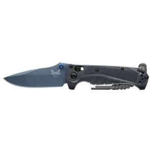 Navaja Benchmade Mini Adira 18065BT-01 con hoja de acero Acero CPM MagnaCut de 8.2 cm y empuñadura de Grivory (material compuesto) de 10.8 cm