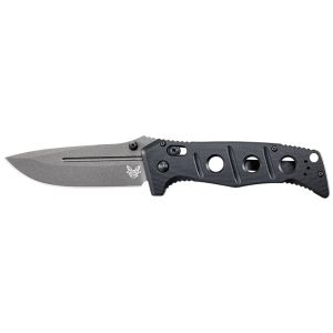 Navaja Benchmade Adamas - Sibert 275GY-1 con hoja de acero CPM Cru Wear de 9.7 cm y empuñadura de G-10 de 13.0 cm