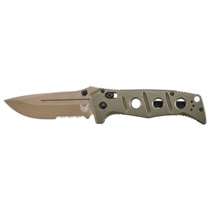 Navaja Benchmade Adamas - Sibert 275SFE-2 con hoja de acero CPM Cru Wear de 9.7 cm y empuñadura de G-10 de 13.0 cm