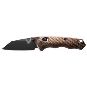 Navaja Benchmade Full Immunity - Burnt Bronze 290BK-1 con hoja de acero CPM M4 de 6.3 cm y empuñadura de aluminio de 8.8 cm