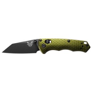 Navaja Benchmade Full Immunity - Verde 290BK-2 con hoja de acero CPM M4 de 6.3 cm y empuñadura de aluminio de 8.8 cm