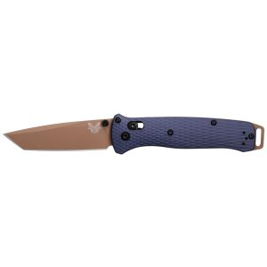 Navaja Benchmade Bailout Crater Blue 537FE-02 con hoja de acero CPM M4 de 8.6 cm y empuñadura de aluminio de 12.0 cm