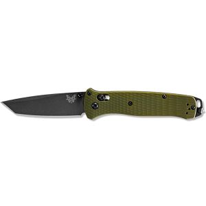 Navaja Benchmade Bailout 537GY-1 con hoja de acero CPM M4 de 8.6 cm y empuñadura de aluminio de 11.3 cm