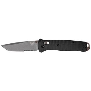 Navaja Benchmade Bailout Storm Gray 537SGY-03 con hoja de acero CPM M4 de 8.6 cm y empuñadura de aluminio de 12.0 cm