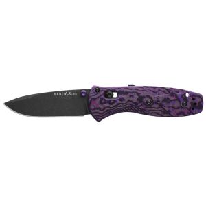 Navaja Benchmade Mini Barrage - Edición Limitada 585BK-251 con hoja de acero Acero CPM S90V de 7.4 cm y de fibra de carbono de 10.2 cm