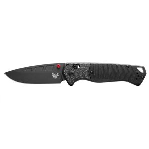 Navaja Benchmade PSK 593BK-01 con hoja de acero Acero CPM Magnacut de 8.8 cm y de fibra de carbono/G-10 de 12.5 cm