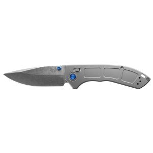 Navaja Benchmade Narrows 748 con hoja de acero M390 de 8.6 cm y empuñadura de Titanio de 11.7 cm