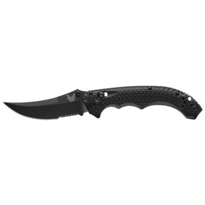 Navaja Benchmade Mini Bedlam 865SBK con hoja de acero Acero CPM S90V de 8.8 cm y empuñadura de G-10 de 13.2 cm