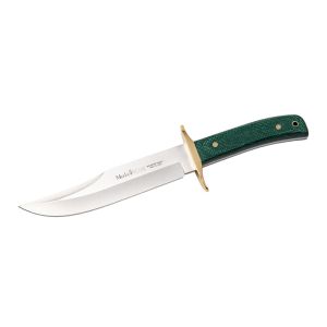 Compra aquí tu Cuchillo Muela BW-CLASSIC-16G con hoja de acero MoVa de 16 cm y empuñadura de micarta verde de 11 cm, ¡Somos su tienda en Albacete!