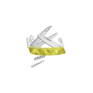 Navaja multiusos suiza Swiza C07 Silva con hoja de acero 440C de 7,5 cm, linerlock y empuñadura de color camuflaje. Doce usos diferentes