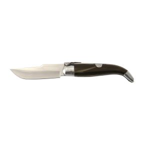 Navaja Expósito Albaceteña Nº 0 con carraca y empuñadura de cuerno de toro con aluminio CA-0/AT