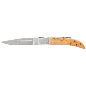 Navaja Camarguais Nº10 Tridente soldado 10089 con hoja de acero 12C27 de 9.0 cm y empuñadura de enebro de 10.5 cm