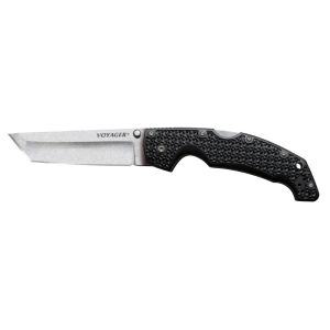 Navaja Cold Steel Voyager Large Tanto 29AT con hoja de acero Acero AUS-10A de 10.20 cm y empuñadura de Griv-Ex de 13.30 cm