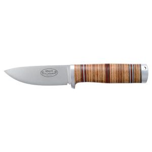 Cuchillo Fallkniven NL5L Idun con hoja de acero VG-10 de 10 cm y empuñadura de cuero
