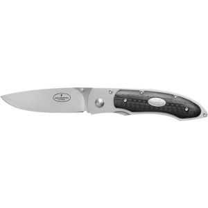 Navaja Fällkniven P3G con hoja de acero 3G de 7.7 cm y empuñadura de Fibra de carbono de 10.3 cm