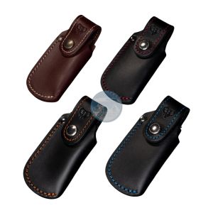 Funda para Navaja Cudeman 604-N cuero color negra, cuero de primera calidad