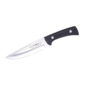 Cuchillo Muela JABALI-17M con hoja de acero MoVa de 17 cm y empuñadura de micarta canvas negra de 13 cm