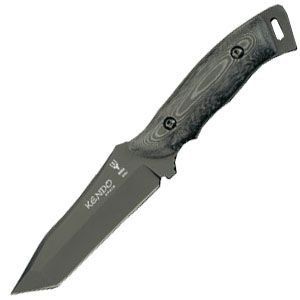 Compra aquí tu Cuchillo Muela KENDO-10N con hoja de acero 440 de 10 cm y empuñadura de canvas micarta negra de 12 cm., ¡Somos su tienda en Albacete!